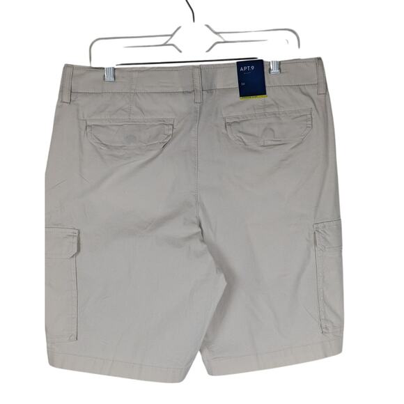 Apt 9 mens shorts 34" waist inseam 10.25" stretch cotton Premier New With Tags - Picture 10 of 10